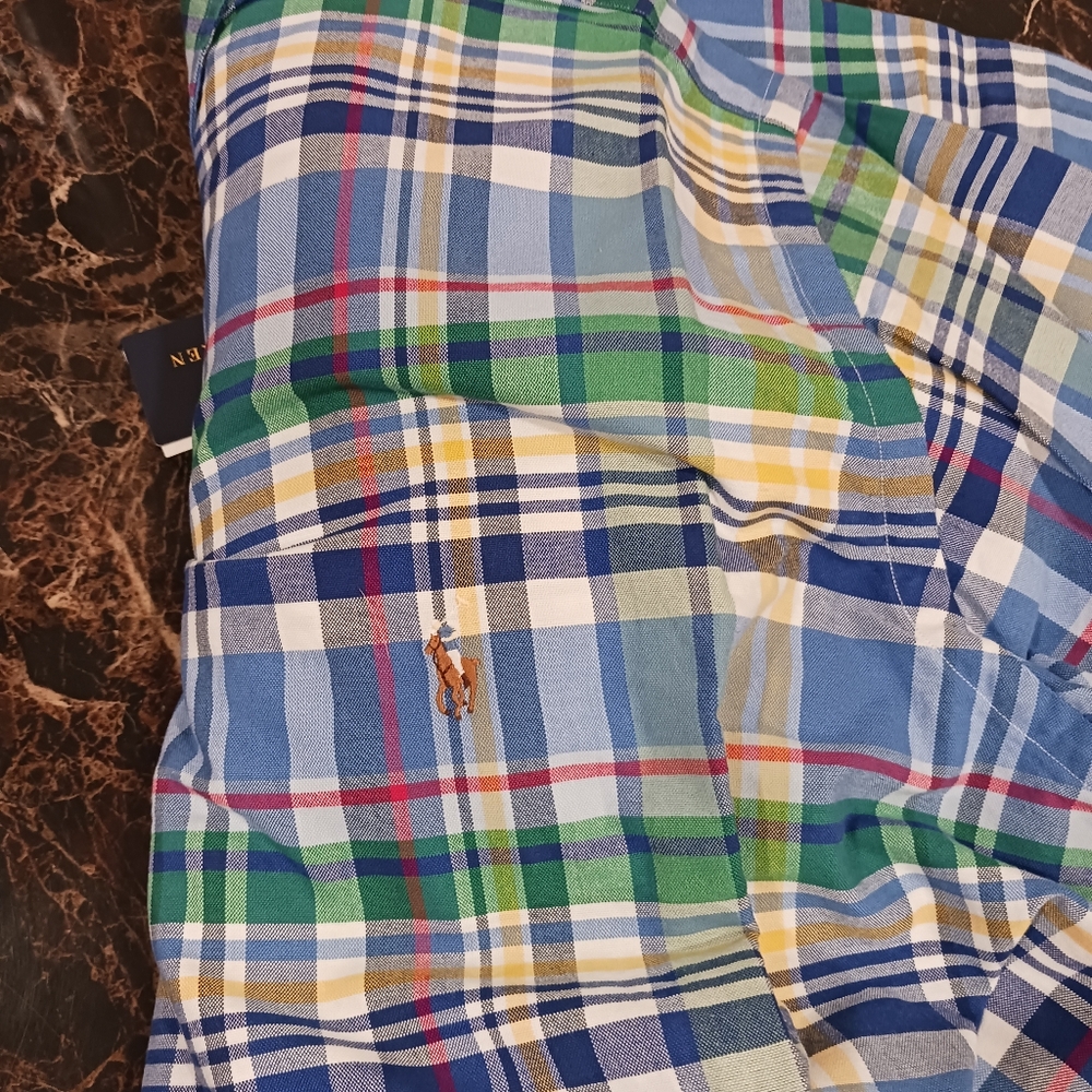 Ralph Lauren Classic Plaid Long-Sleeve Button Down Shirt Size 3XLT for Men - Picture 4 of 4